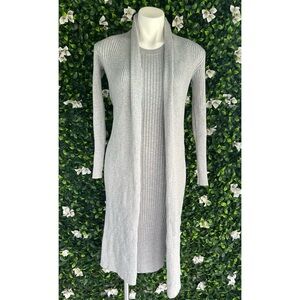 Magaschoni | matching knit dress and long open cardigan set